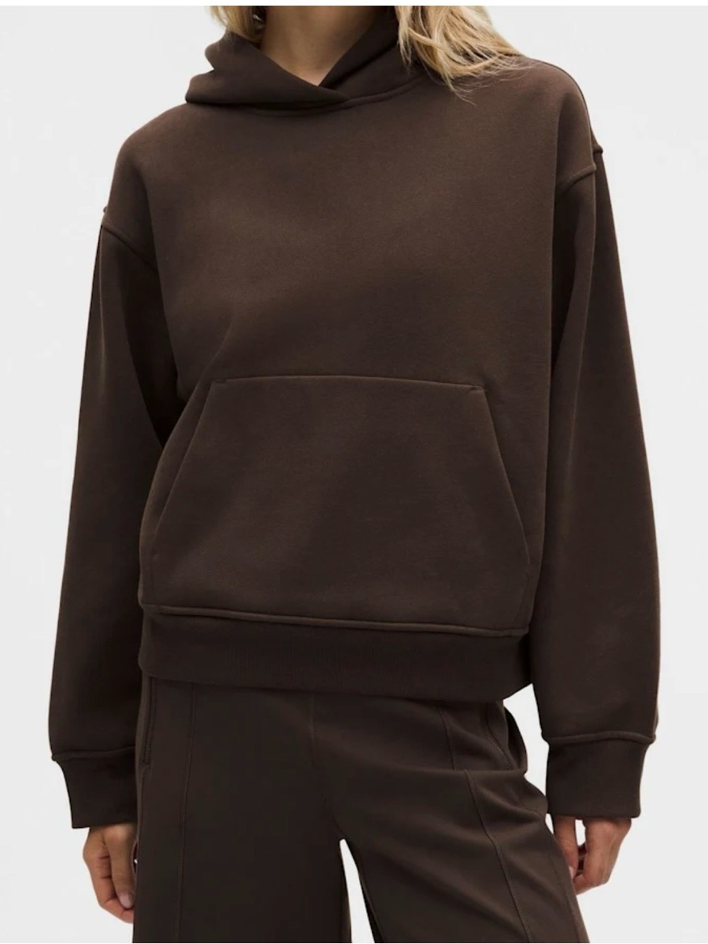 NWT Lululemon Steady State Oversized Pullover Hoodie Sz M Walnut Crunch